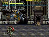 une photo d'Ã©cran de Alien VS Predator (Super Nintendo) sur Nintendo Super Nes
